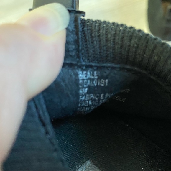 Black sneaker with chunky white sole. Steve Madden Beale fabric sneakers Size 6 - Picture 12 of 12